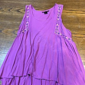 Purple Rock and Roll Cowgirl Tank Top